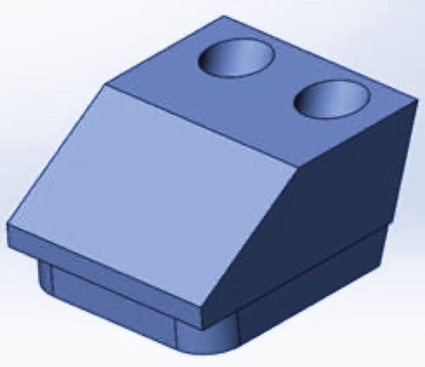 144x122x74 mm Support wedge for Mewa