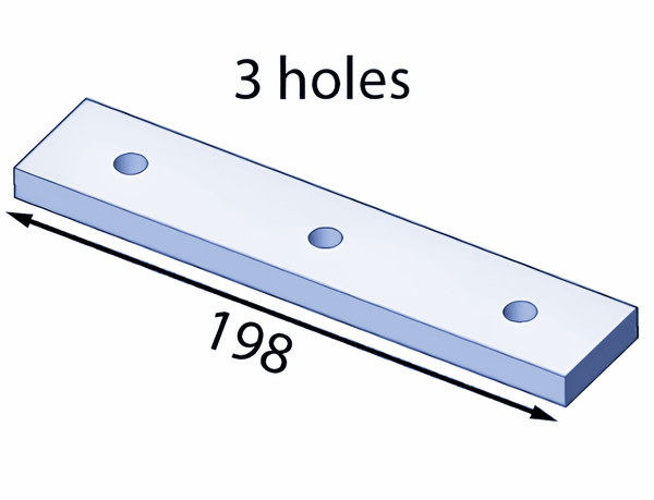 198x12 mm free space plate for Eschlböck ®