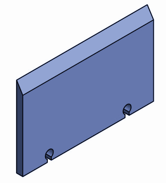 200x102x10 mm Knife for Mus-Max ®