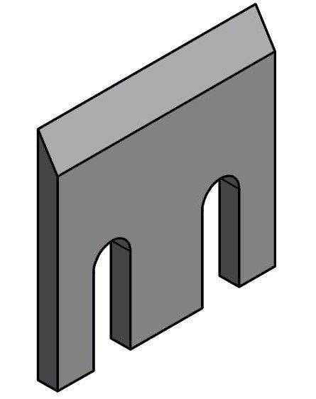 250x200x18 mm knife for Albach ®