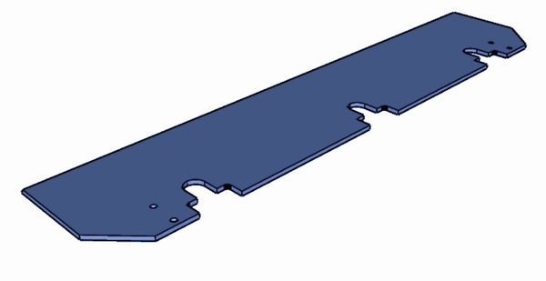 449x90x5 mm PZKR flaker knife for Pallmann