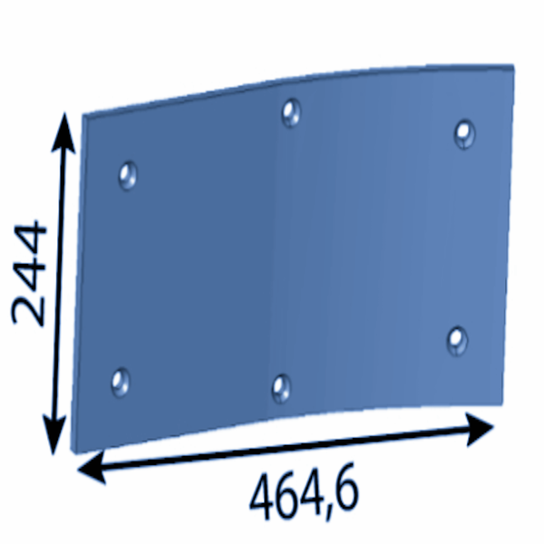 464,6x244x12 mm Hatch cover for the fan casing for Kesla ®