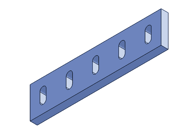 498x120x27 mm Scraper for Lindner Micromat ® 2000