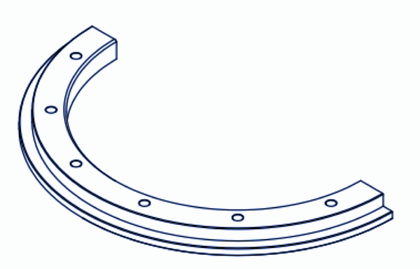 574/450x62x32 mm Sealing ring for Mewa
