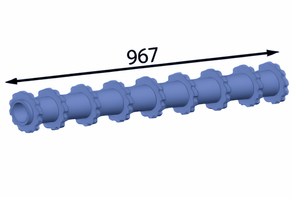967 mm Conveyor pipe with gears for Eschlböck ®