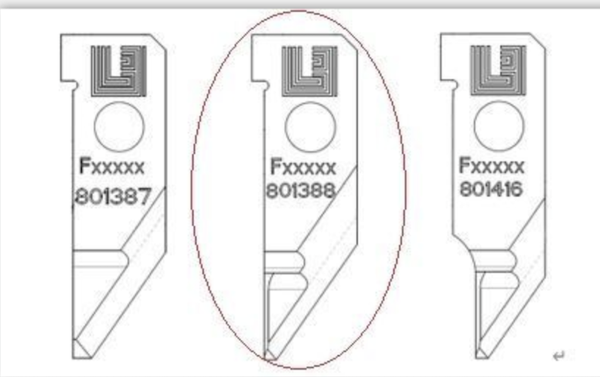 Custom blade for Lectra ® 801387