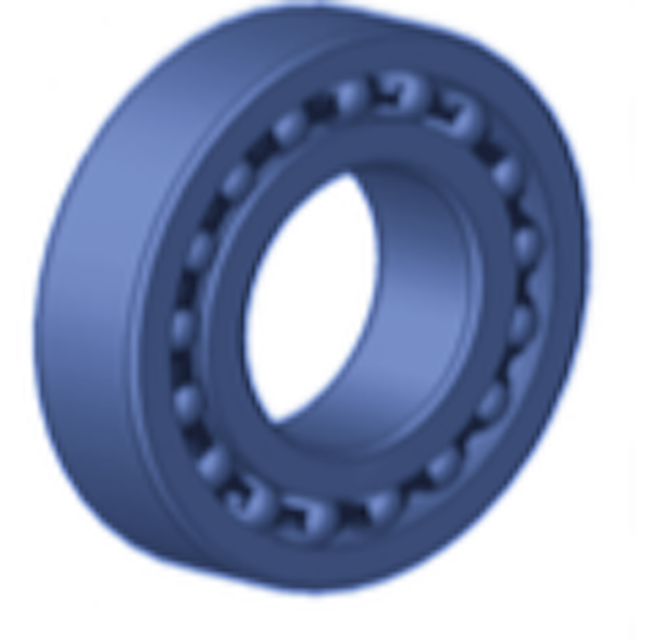 Rotor bearing set with rubber rings for Kesla ®